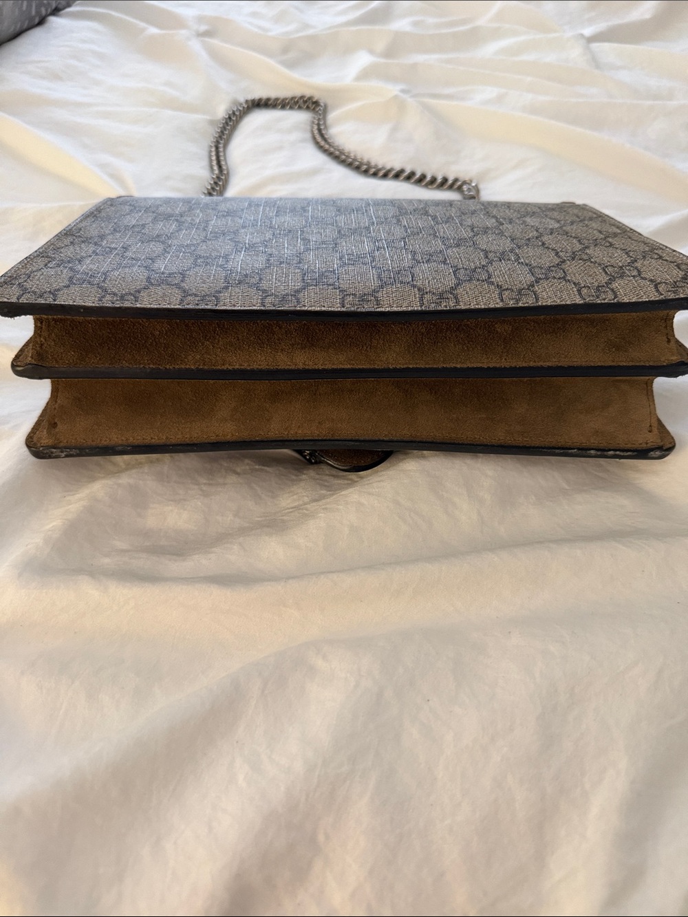 Gucci Beige Brown GG Supreme Dionysus Shoulder Bag - Picture 7 of 13